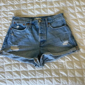 Madewell curvy relaxed denim shorts